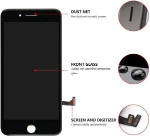 İPhone 7 için A +++ Kalite Ekran Plus A1784 A1785 LCD ekran, iPhone 7Plus LCD Değiştirme için 3D Dokunmatik Ekran Sayısallaştırıcısı