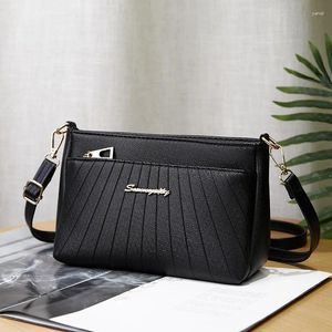 Evening Bags 2024 Fashion Versatile Lingge Large Capacity Atmosphere One Shoulder Crossbody Bag For Middle Aged Mother