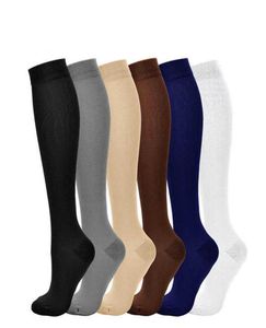 Yumuşak Naylon Antifatigue Diz Yüksek Sıkıştırma Çorapları Buzağı Ayak Destek Çorapları SXXL Erkek Kadınlar x07103760784