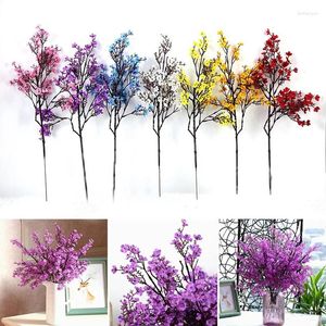 Fiori decorativi finti gypsophila artificiale casa per matrimoni decorazione bouquet pianta di simulazione ramificata finta ramo