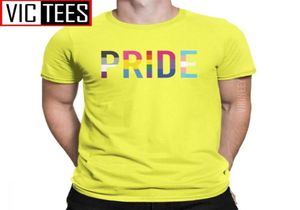 Гей -гордость ЛГБТ -футболка для мужчин чисто хлопковая футболка лесбиянка гомосексуалиста, бесполая пансексуала, бисексуал 2205096687442