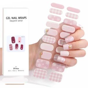 2023 Ny julgel nagel klistermärke Europe och America Semi Curing UV Nail Care Sticker för nagelkonst