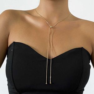 Подвесные ожерелья IngeMark Kpop Snake Chain Choker Collese For Women Girl Wedding на шее темперамент шариковой кулон Thin Link Партия ювелирные изделия Q240525