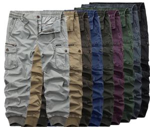 Mens Outdoor Cargo Pants Fashion Occident Trend Hip Hop Multiple Pocketst Pant Designer Spring Male Zipper Buttons Skateboard Loos9675733