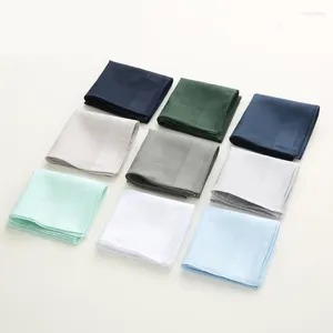 Farmate Ties Elegante fazzo a tasca Gents Hankies di colore solido 16x16 pollici grandi bandana