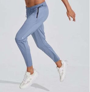 LU L Designer Mens Jogger Long Pants Sport Yoga Outfit Quick Dry Drawstring Gym Pockets Sweatpants Trousers Casual Elastic Waist fitness 1158ess