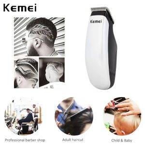 Kemei Mini Hair Clipper Portable Hair Trimmer Cutting Machine Beard Barber Razor Shaver for Men Style Tools