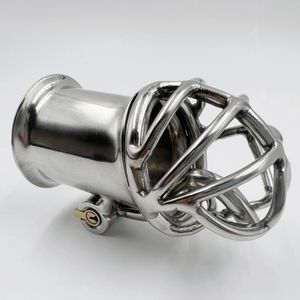 Double Horse Ergonomic rostfritt stål Stealth Lock Male Chastity DeviceCock Cagepenis Lockcock RingChastity Belt S060 240524