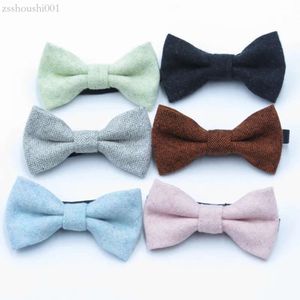 Baby Children Wool Bow Tow remis 10*5,5 cm 12 Kolory dla chłopców Bowtie Solid Kolor Dziecko Dzieci Bowknot Ties Fedex T C035