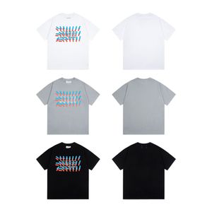 Designer T-shirt de verão masculino letras superiores casuais tee impresso pescoço redondo de manga curta camiseta longa esportes ao ar livre desgaste s-xl