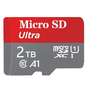 Nyckelringar MICRO SD -kort 2TB 100% Real Capacity Micro SD/TF Flash Card Memory Card 1TB för telefon/dator/kamera gratis leverans