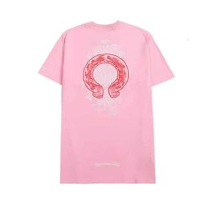 CH Luxury T Shirt Classic Women S Brand Tops Tees Men Women Sanskrit Letter Short Sleeve Horseshoe Couple T Shirts Designer Polos Tshir De