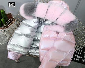 Women039s Down Parkas Ly Varey Lin Real Fur Coat Natural Fur Collar Winter Jacket Women 90 White Duck Down Double Sided Hood5974394