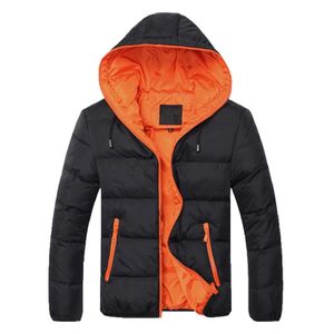 Men's Down Parkas Autumn e Winter Down Jacket Mens Slim Fit Hooded Aqueça jaqueta ao ar livre A avental casual jaqueta de avental casual Q240525