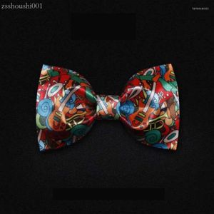 Bow Ties Brand Fashion Men's Tie Print Party Wedding For Men Butterfly Bowtie 0705