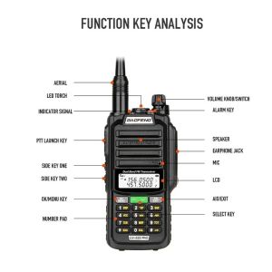 Baofeng UV-S22 Pro V2 10W IP68 Водонепроницаемая рация Talkie Talkie Dual Band Radio VHF UHF CB HAM Radio UF-9R Plus Портативное двухстороннее радио