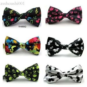 men's Bow 72 colors 12*6cm Adjust the buckle solid color bowknot Occupational Grid for Father's Day tie Christmas Gift. e416