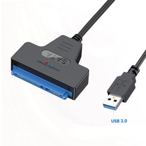 SATA TO TYPE-C 3.1 USB 3.0 / 2.0ケーブルアダプター最大6 Gbps 7+15/22ピンサポート2.5インチ外部SSD HDDハードドライブIII