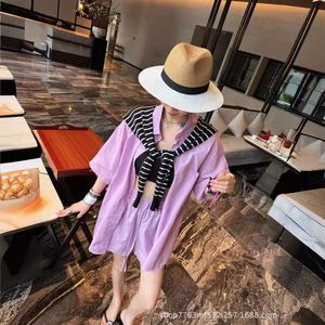 Women's Suits & Blazers Summer Niche Design a Lazy Little Shawl Short Sleeved Shirt Casual Shorts Set