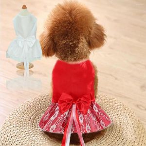 犬のアパレルペットのウェディングドレス美しい夏の子猫の服の衣装カップケーキスカートかわいい