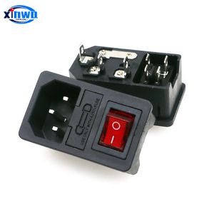 Оптовая атмосфера AC250V Power Socket 10a Fuse IO переключатель шатт -штекер Pinball Arcade Claw Crane Accessories