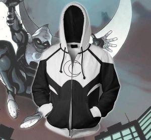 Men039s Hoodies Sweatshirts Moon Knight Mark Spector Costume 3D Baskılı Süvari Cosplay Oyunu Anime Cartoon Hooded Ceket7359446