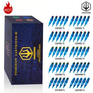 Poseidon 50pcs смешанные профессиональные тату -картридж и иглы с мембранами.