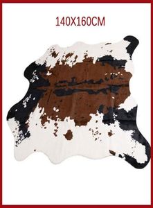 Sholisa Cowhide Halı İnek Oturma Odası Yatak Odası Halı Polyester Ev Dekoratif El Washmorden İnek Cilt 2012251413197