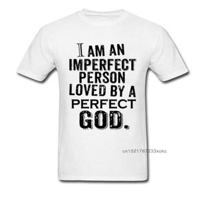 Män039s tshirts ofullständig person perfekt kärlek tshirt män gud t shirt kristen tshirt jesus toppar bokstäver tees vintage säger c6718256