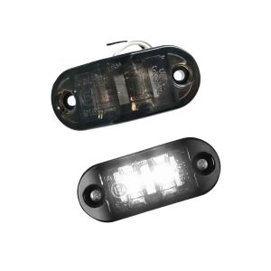 10pcs Smoked Trailer Side Marker Lights 12V 24V LEVS LUZES DE LEVAÇÃO LED LUZ