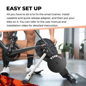 Magene T110 Bike Smart Trainer Foldable Indoor Bicycle Training Platform Power Passes Power Info Cycling App ANT Bluetooth Turbo