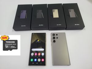 2024 S24 울트라 무선 충전 스마트 폰 5G 7.0HD 8+256 16GB+1T 듀얼 SIM 오리지널 핸드폰 안드로이드 휴대 전화 잠금 해제 7000mAh 휴대폰