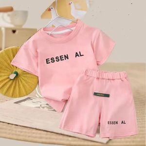 Baby Designer Kids Girls Shorts Childrens Classic Clothes Set Letter Clothing Half Sleeve Suits