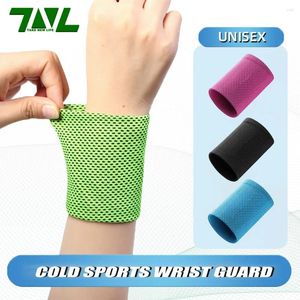 Wrist Support 1Pair Coldness Sweat Towel Cuff Wristband Sport Bracer Band Tennis Guard Protector Strap Gym Fitness Run Sweatband