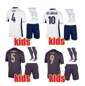 24/25 26 26 kit de crianças da Inglaterra Kit Kane Mead Foden Sterling Inglaterra Rashford Sancho Saka Meninos Nacionais Camisas de Futebol Uniformes