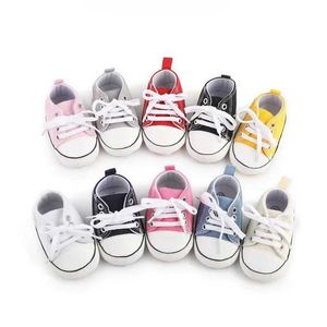 First Walkers Print Canvas Sports Shooleles for Newborn Baby Boys Girls First Walkers Shoes Infant Toddler Soft Sole Soes Q240525