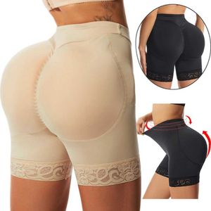 Bel karın karın şekillendirici popo kaldırıcı şekillendirici külot kalça pedleri shapewear push up booty arttırıcı kontrol külotları görünmez iç çamaşırı kadınlar için sahte eşek q240525