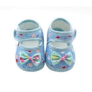 First Walkers Baby Girl Schuhe Blumenbogen Erste Walkers Weiche Sohle Krippe Neugeborenes Kleinkind Schuh Kind Mädchen Schuhe 0-18 Monat Q240525