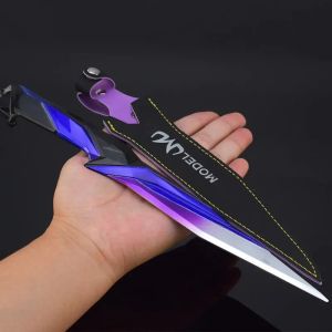 30 cm Valorant Games Weapons Singularity Knife Melee Metal Model Karambit Practice Samurai Sword Cosplay Katana Gift Boy Toys