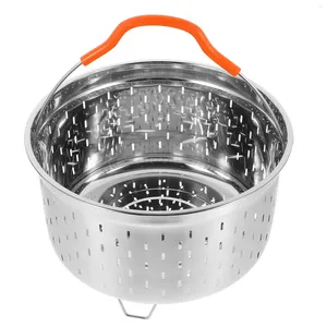 Double Boilers Vegetable Filter Stainless Steel Rice Steamer Pot Mesh Strainer Cooker For Tamales Basket