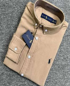 2024 Little Horse Mens Shirt Polo Polos Long Sleeve Business Autumn Leisure تصميم تدفق المد والجزر 6658ESS