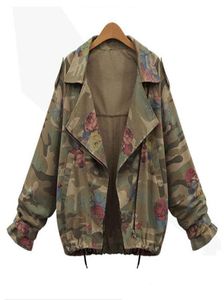 Sisjuly Autumn Spring Women Women Camo Jacket Military Fashion Camouflage Windbreaker Coat Short Harujuku High Street Outwear 2010131563069