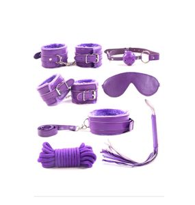 7 PCSSET New Bondage Kit Fetish Restraint SM BDSM Adult Toys for Couples Games HandCuff Gag Ball Nipple Clamps Whip Erotic Toy4135970