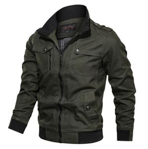 Mense Casual Solid Color Jacket med dragkedja med blixtlås Stor storlek kappa för män vindbrytare Autumn Spring Flight Jackets9435843
