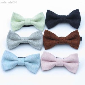 Baby Children Wool Bow Tow remis 10*5,5 cm 12 Kolory dla chłopców Bowtie Solid Kolor Child Kids Bowknot Ties Fedex T A6B1