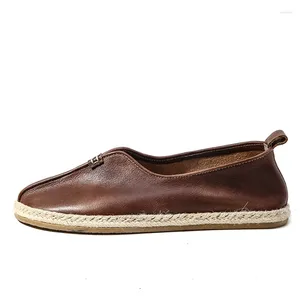 Casual skor äkta läder män designer loafer driver mjuk all-match cowhide mens vår och höst sommar