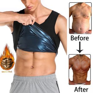 Men Sweat Sauna Body Shaper Vest Waist Trainer Slimming Tank Top Shapewear Corset Gym Underwear Women Fat Burn Workout Trimmer 240521