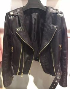 Real Leather Jacket Women Leather Jacket Ladies äkta läderjacka T1911044436109