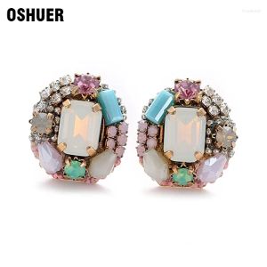 Stud Earrings OSHUER Korean Style Cute For Women Fashion Sweet Femme Brinco Wholesale Jewelry Xgujk
