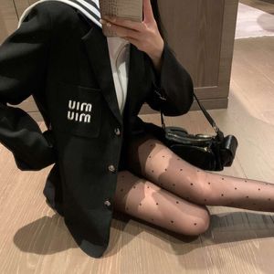 Women's Jackets Mm24 Morning Embroidery Fashionable Embroidered Letter Temperament College Style Versatile Suit Jacket